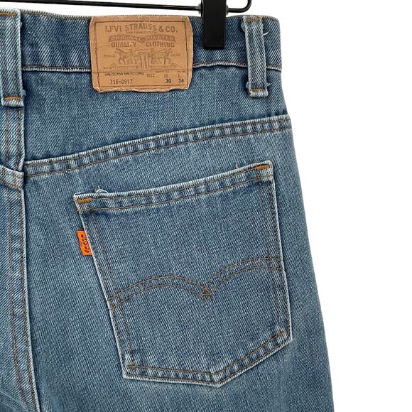 Vintage Levi's 917 Boot Cut Jeans Orange Tab SF 207 Made in the USA | 29" x 29" - Picture 12 of 16